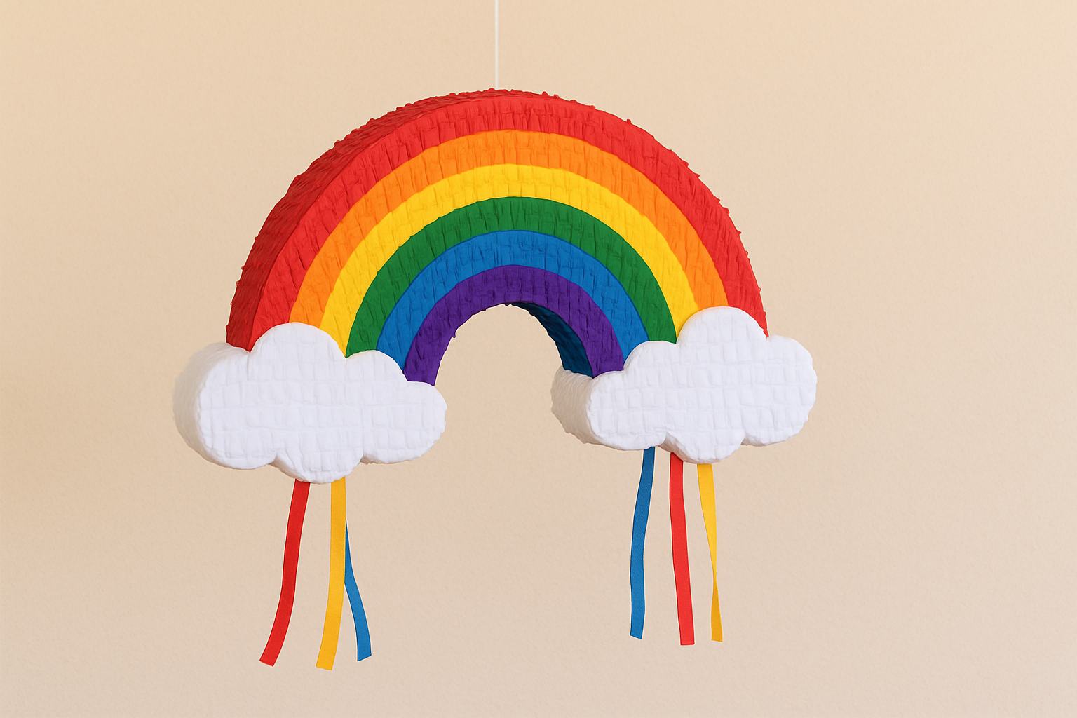 piñata de arcoíris - fiesta de colores